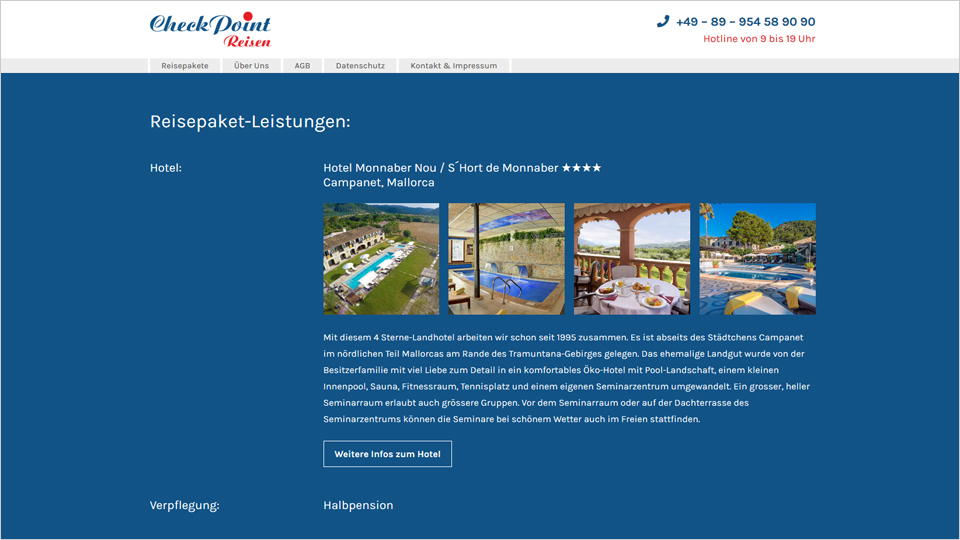 Checkpoint Reisen - Homepage