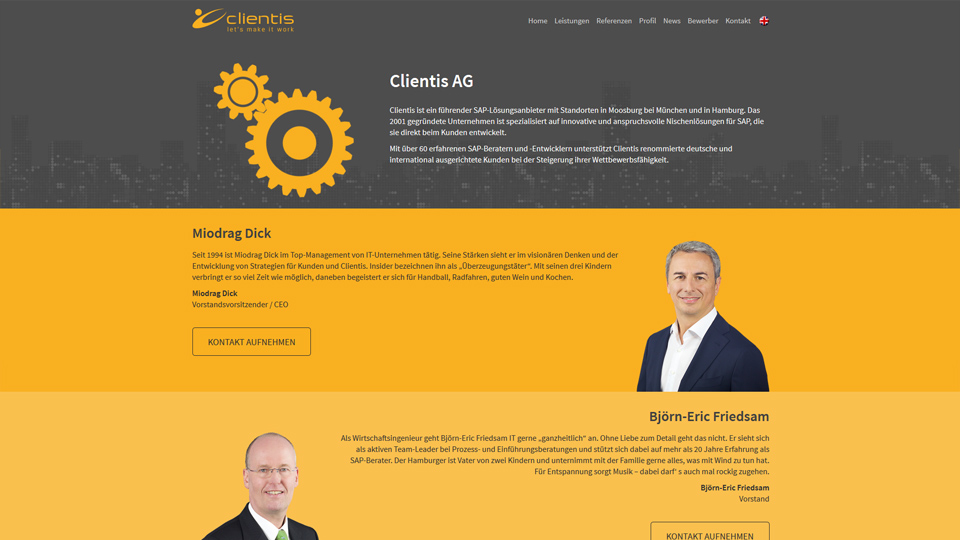 Clientis AG - Homepage