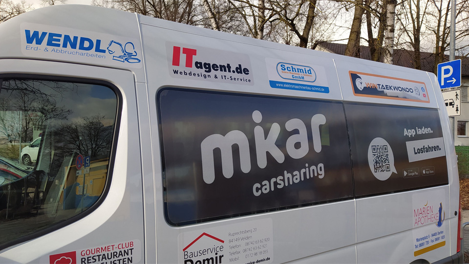 mikar Carsharing-Bus für Dorfen