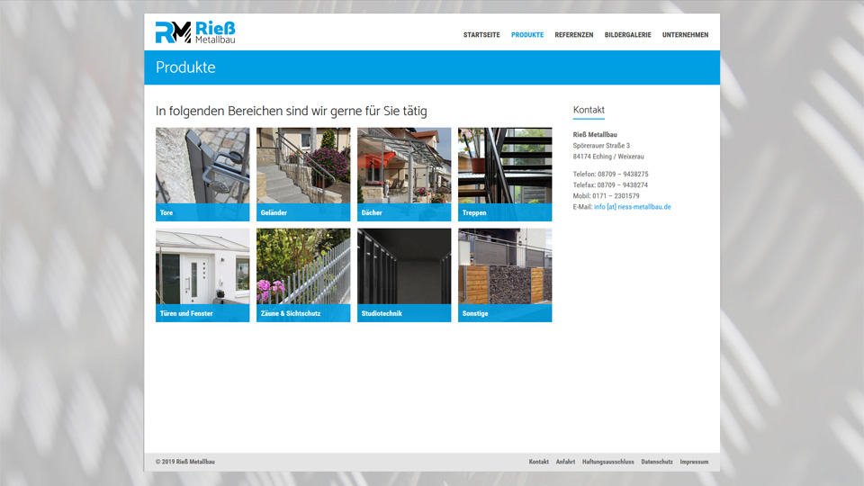 Rieß Metallbau - Homepage
