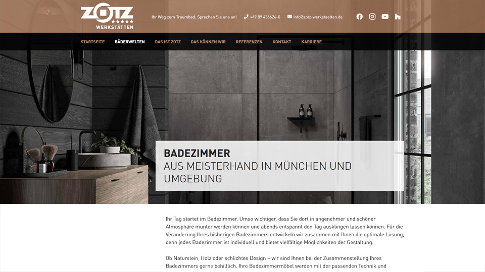 Zotz Werkstätten - Relaunch
