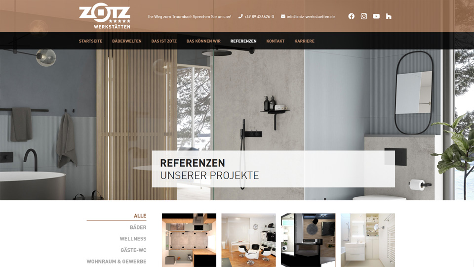 Zotz Werkstätten - Relaunch